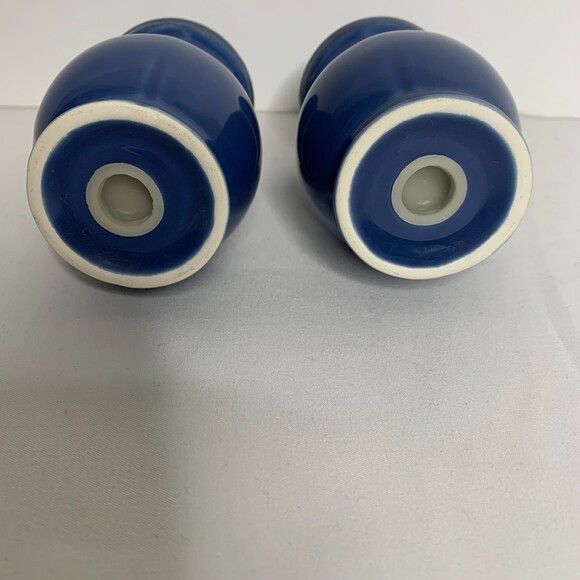 Skyros Corricoware Blue Salt & Pepper Shakers‎ 3.5" NEW - Picture 3 of 5